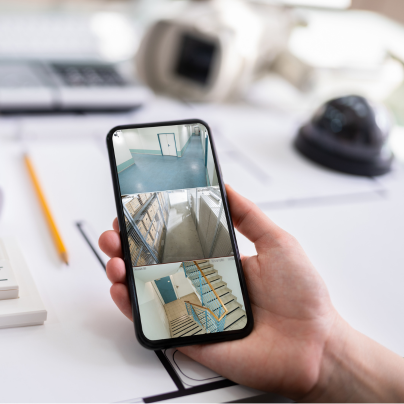 St. Petersburg security camera feed on cell phone